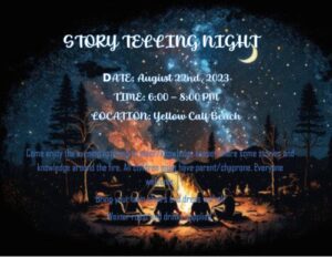Storytelling and Weiner Roast @ Yellow Calf Place